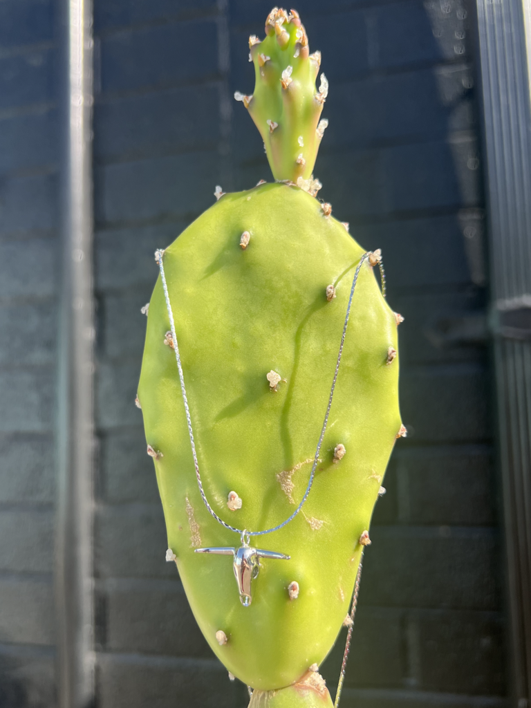 Longhorn Necklace - Silver