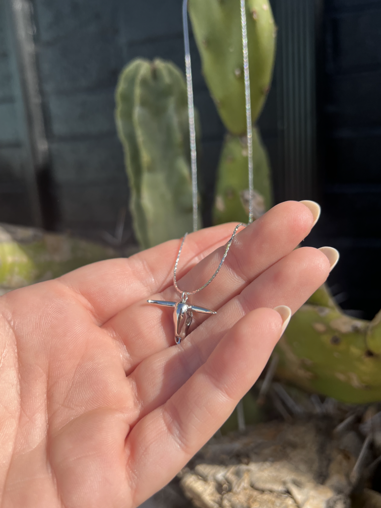 Longhorn Necklace - Silver