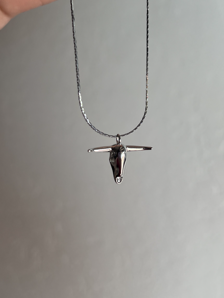 Longhorn Necklace - Silver
