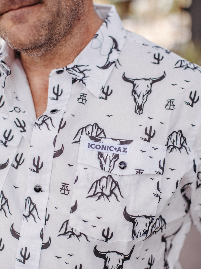 Skull Mountain Button Up