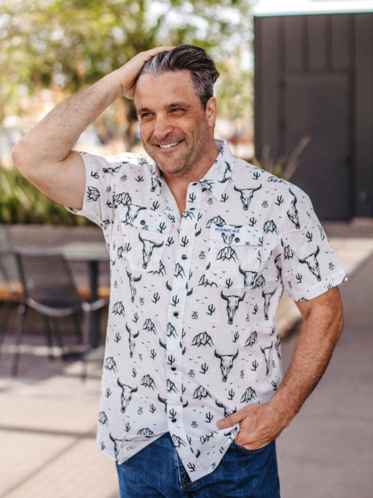 Skull Mountain Button Up