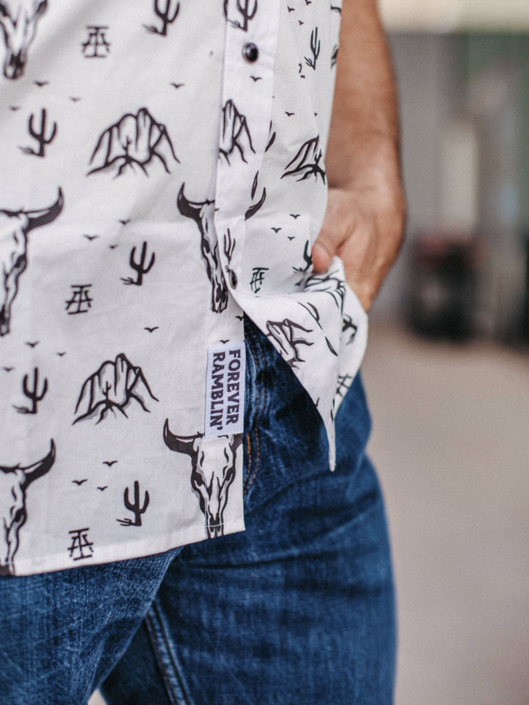 Skull Mountain Button Up