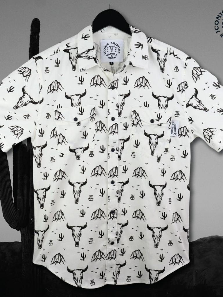 Skull Mountain Button Up