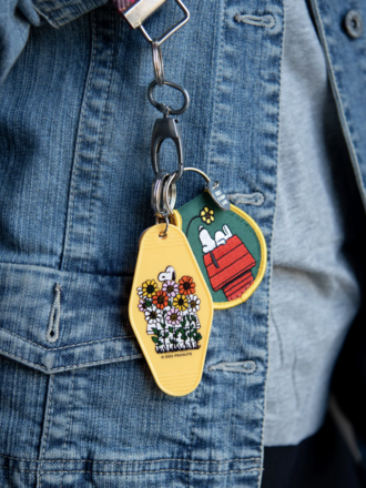 Snoopy Patch Keychain