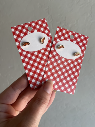 Orange Slice Post Earrings