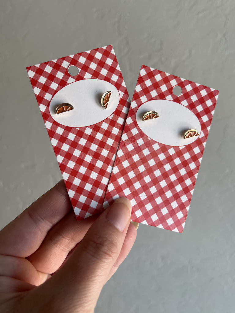 Orange Slice Post Earrings