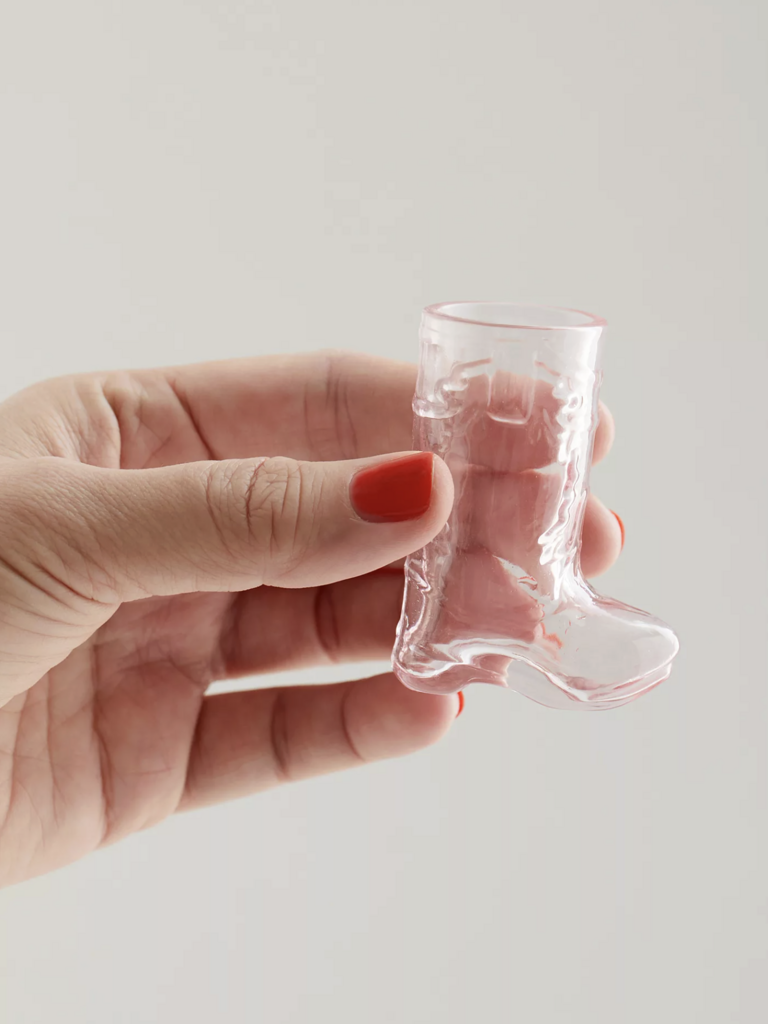 Cowboy Boot Shot Glass - Pink