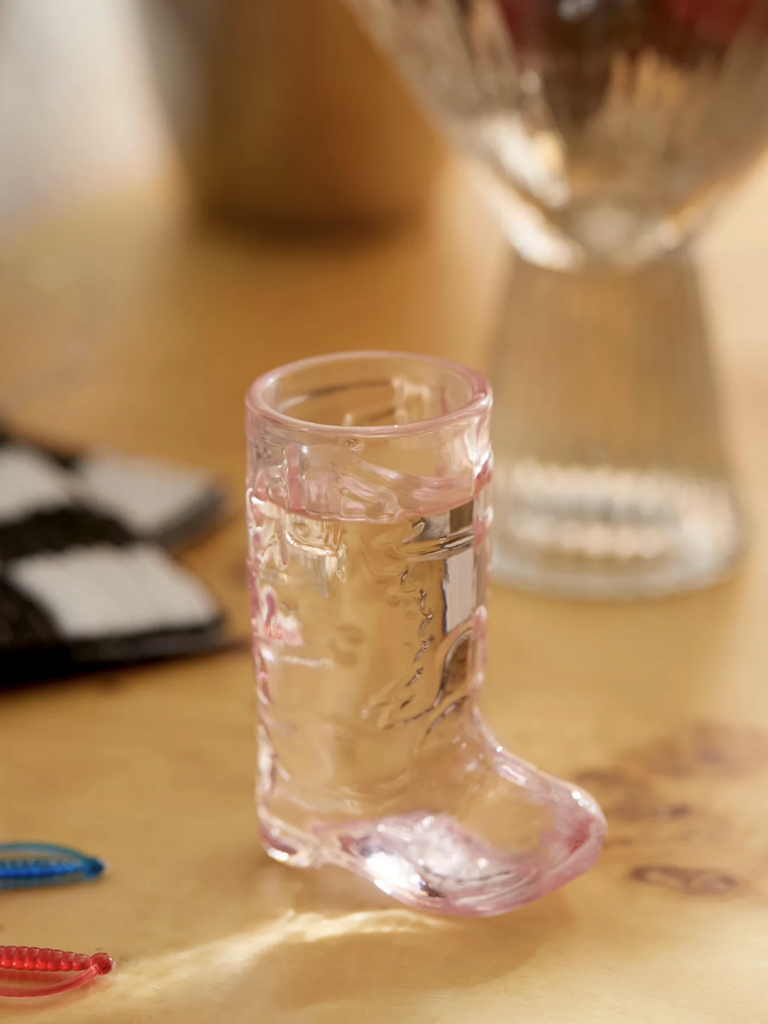 Cowboy Boot Shot Glass - Pink
