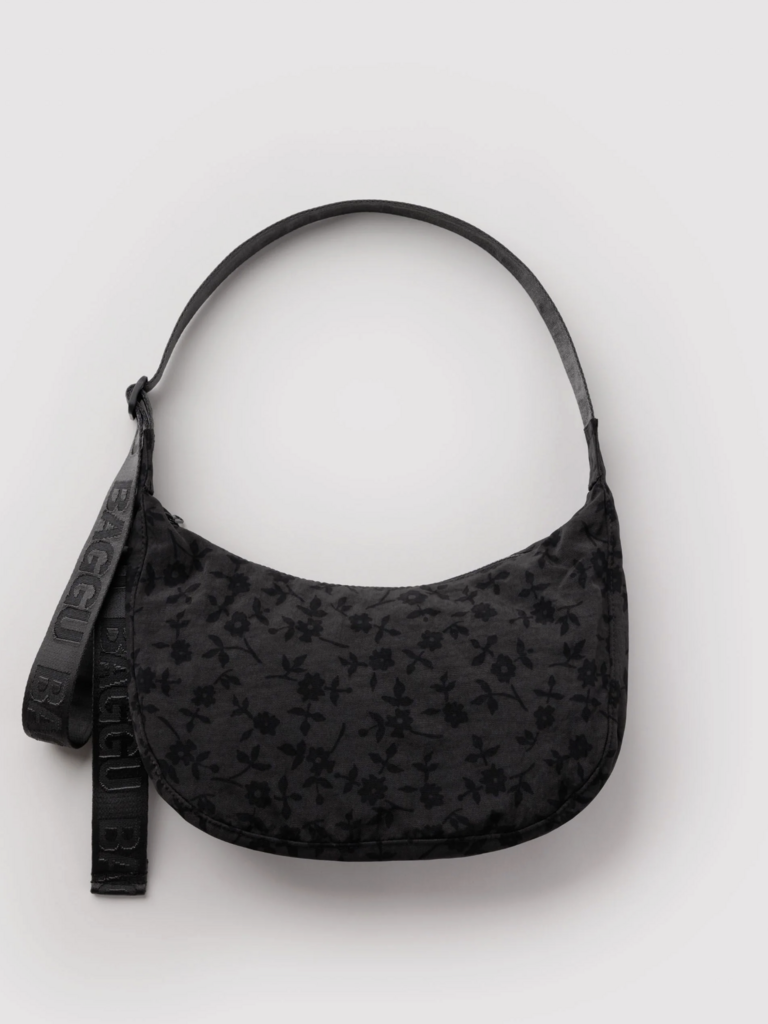 Medium Nylon Crescent Bag