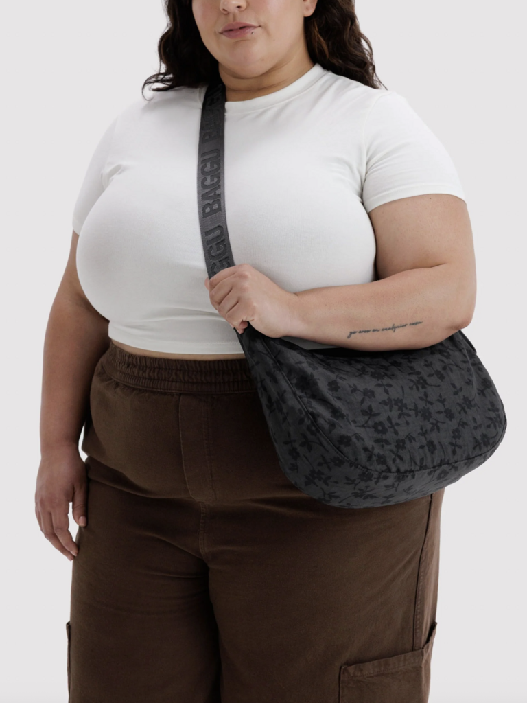 Medium Nylon Crescent Bag