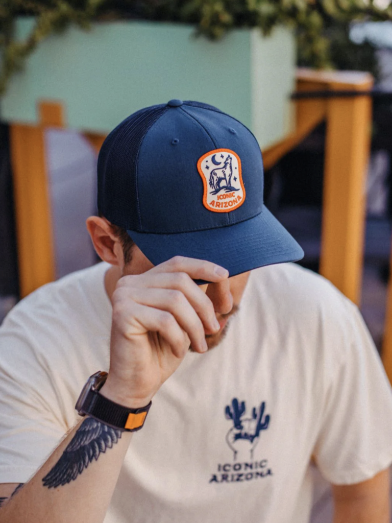 'Yote Curved Trucker Hat - Navy