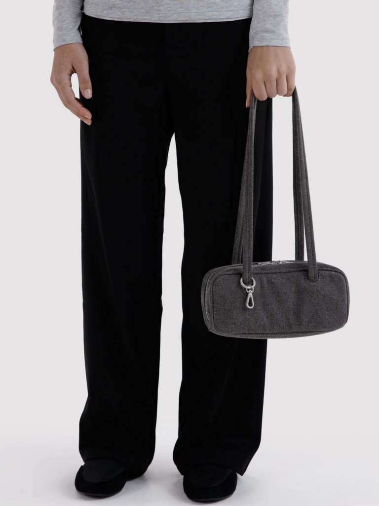 Small Denim Bowler Bag