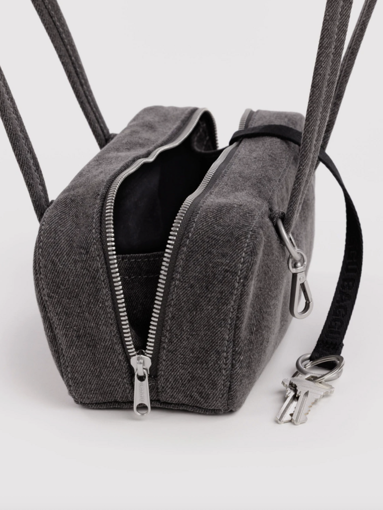 Small Denim Bowler Bag