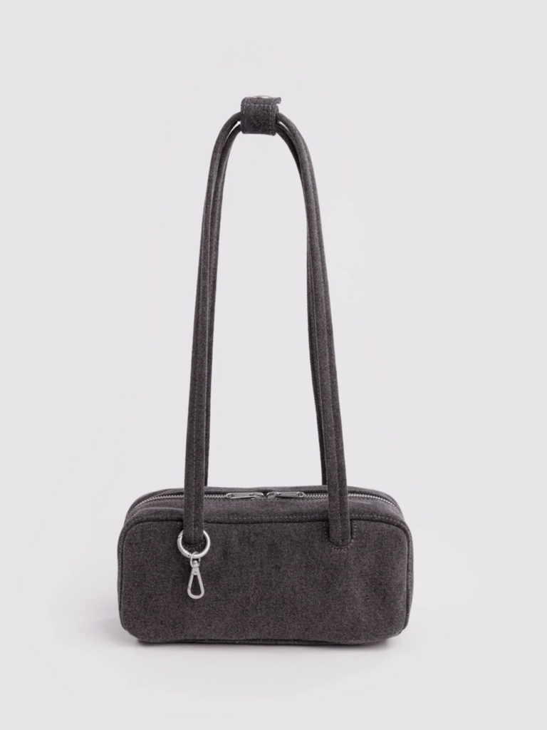 Small Denim Bowler Bag