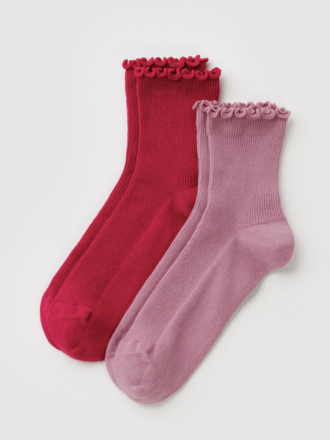 Baggu Lettuce Edge Socks - Set of 2