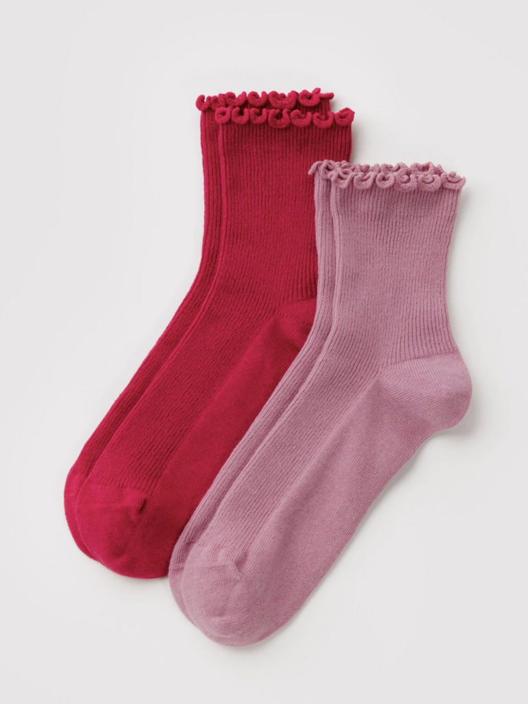 Baggu Lettuce Edge Socks - Set of 2