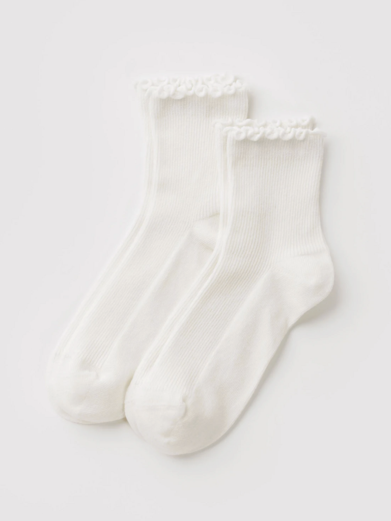 Baggu Lettuce Edge Socks - Set of 2