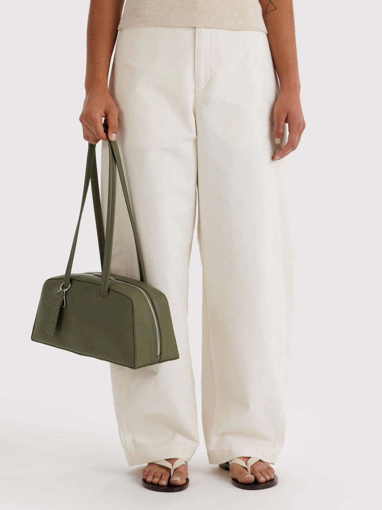 Recycled Leather Bowler Bag