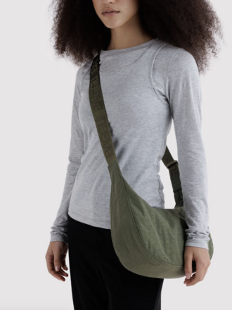 Medium Nylon Crescent Bag