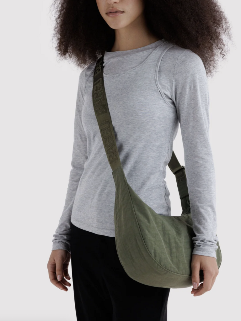 Medium Nylon Crescent Bag