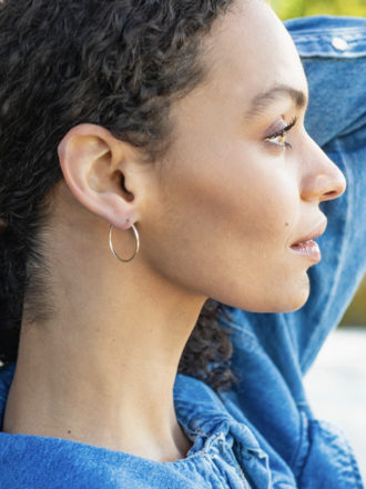 Featherweight Hoops - 24mm Gold
