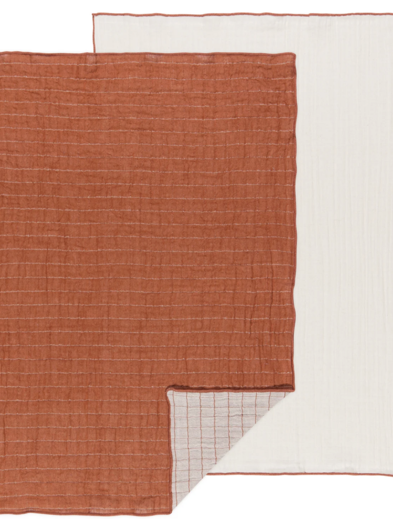 Double Weave Dishtowel Set/2 - Cinnamon