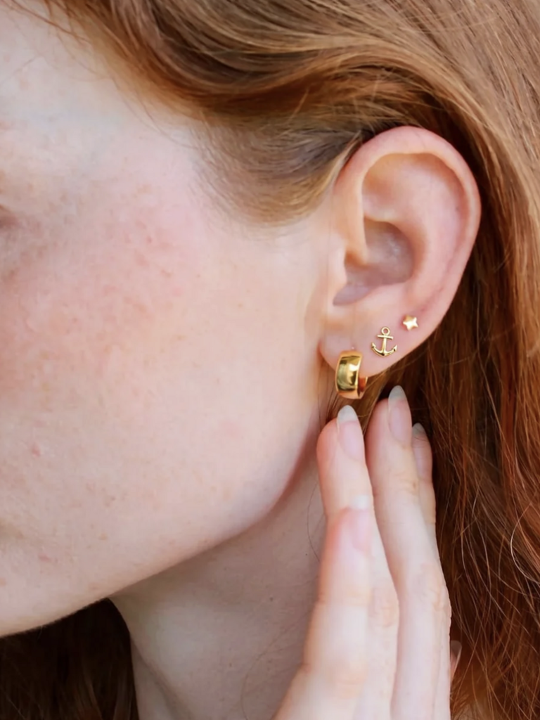 Anchor Studs - Sterling Silver