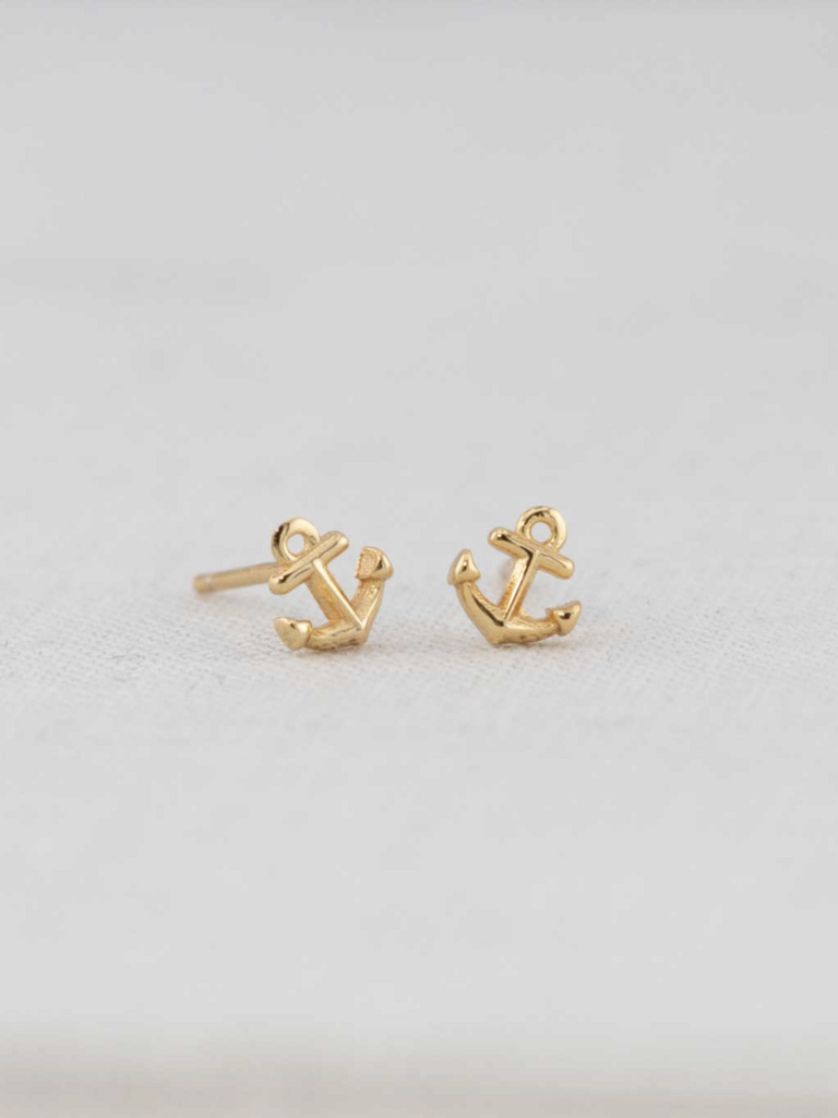 Anchor Studs - 18k Gold Vermeil
