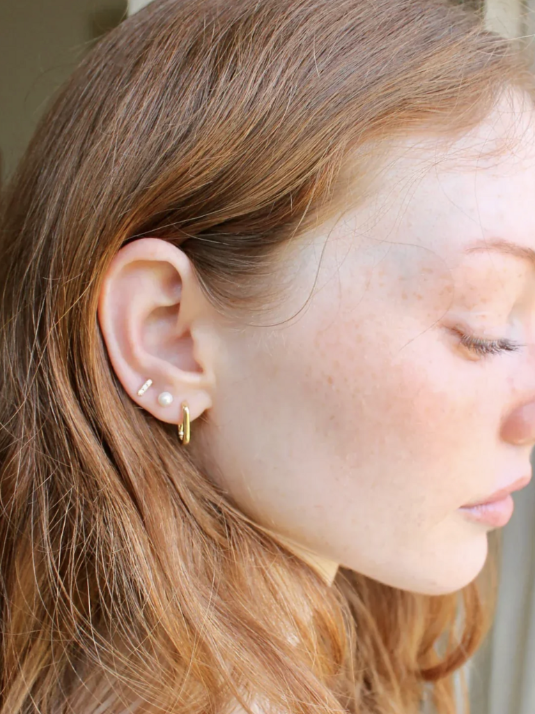 Pearl Studs - 18k Gold Vermeil