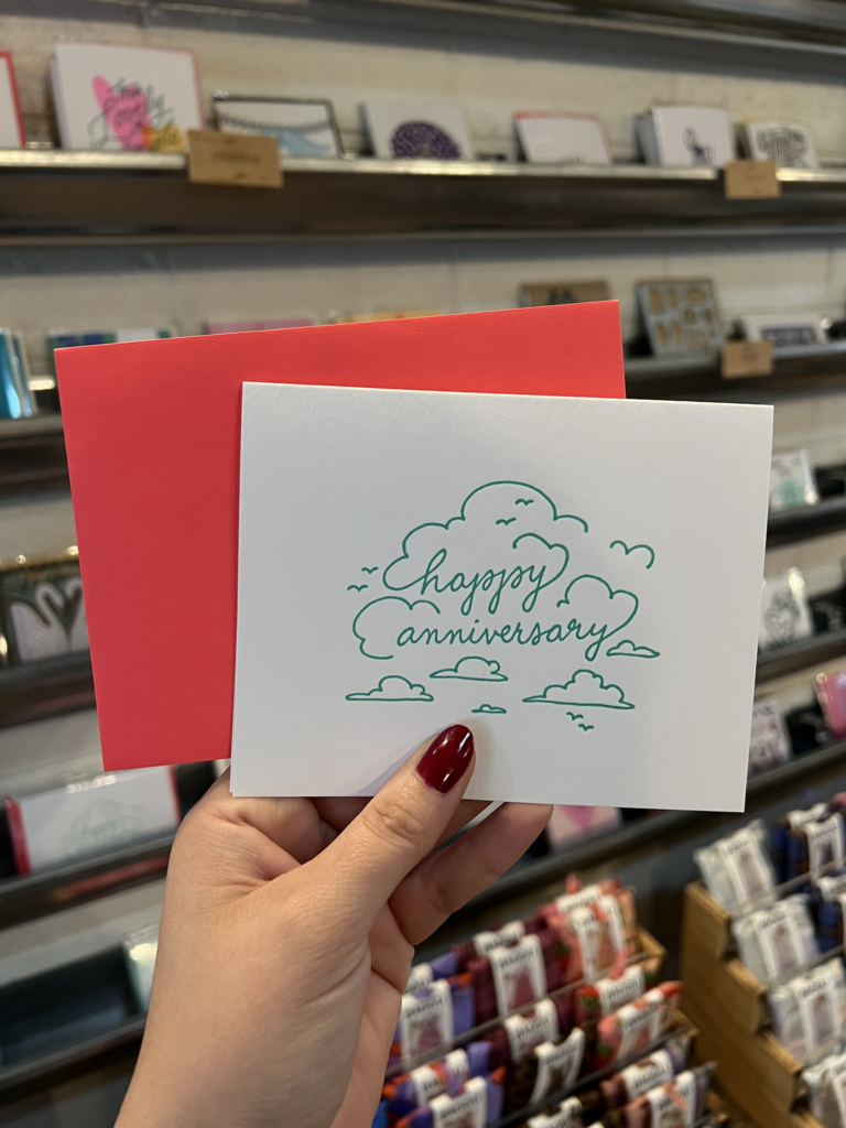 Happy Anniversary Skyline Card