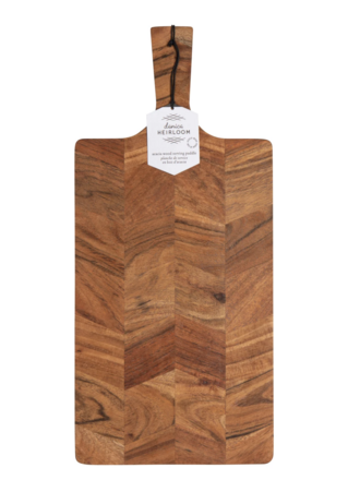 Acacia Chevron Serving Paddle - 20 inch