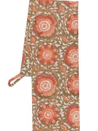 Block Print Dishtowel - Zinnia