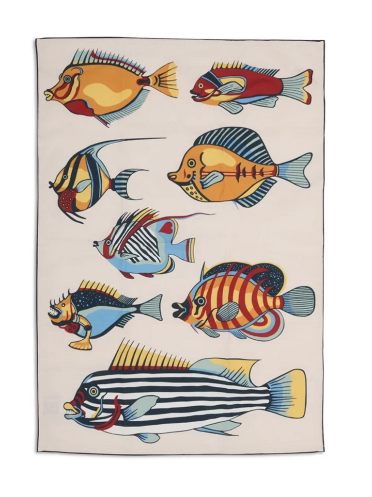 Museum Fish Tea Towel
