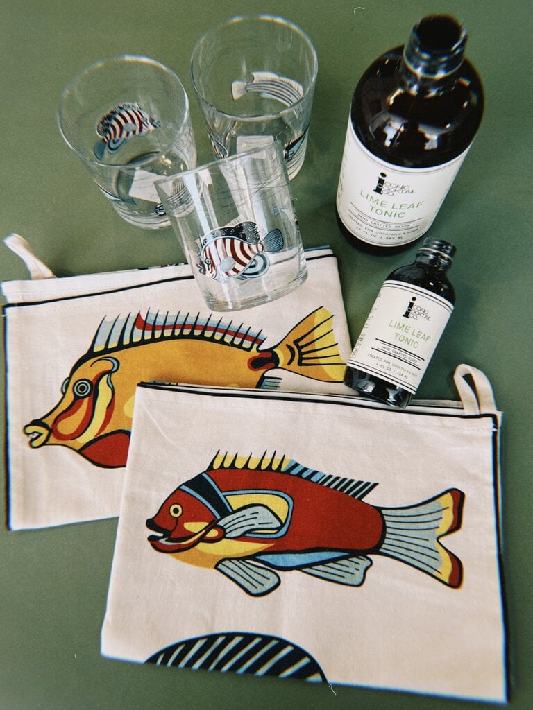 Museum Fish Tea Towel