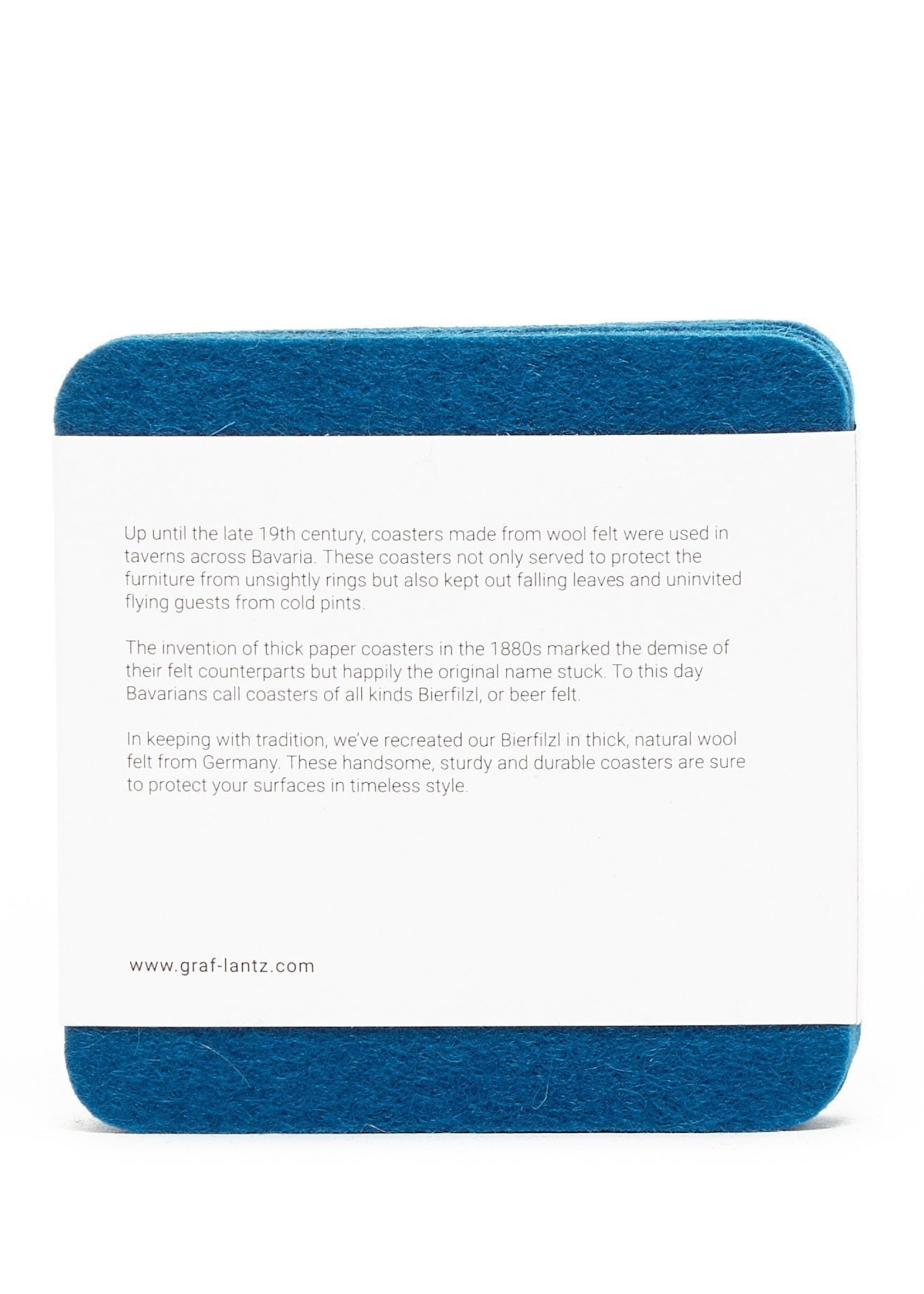 Graf&Lantz Square Felt Coaster 4 Pack - Ocean