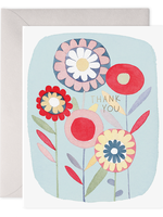 E. Frances Paper Folky Flowers Thank You Card