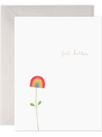 E. Frances Paper Get Well Card - Rainbow Flower