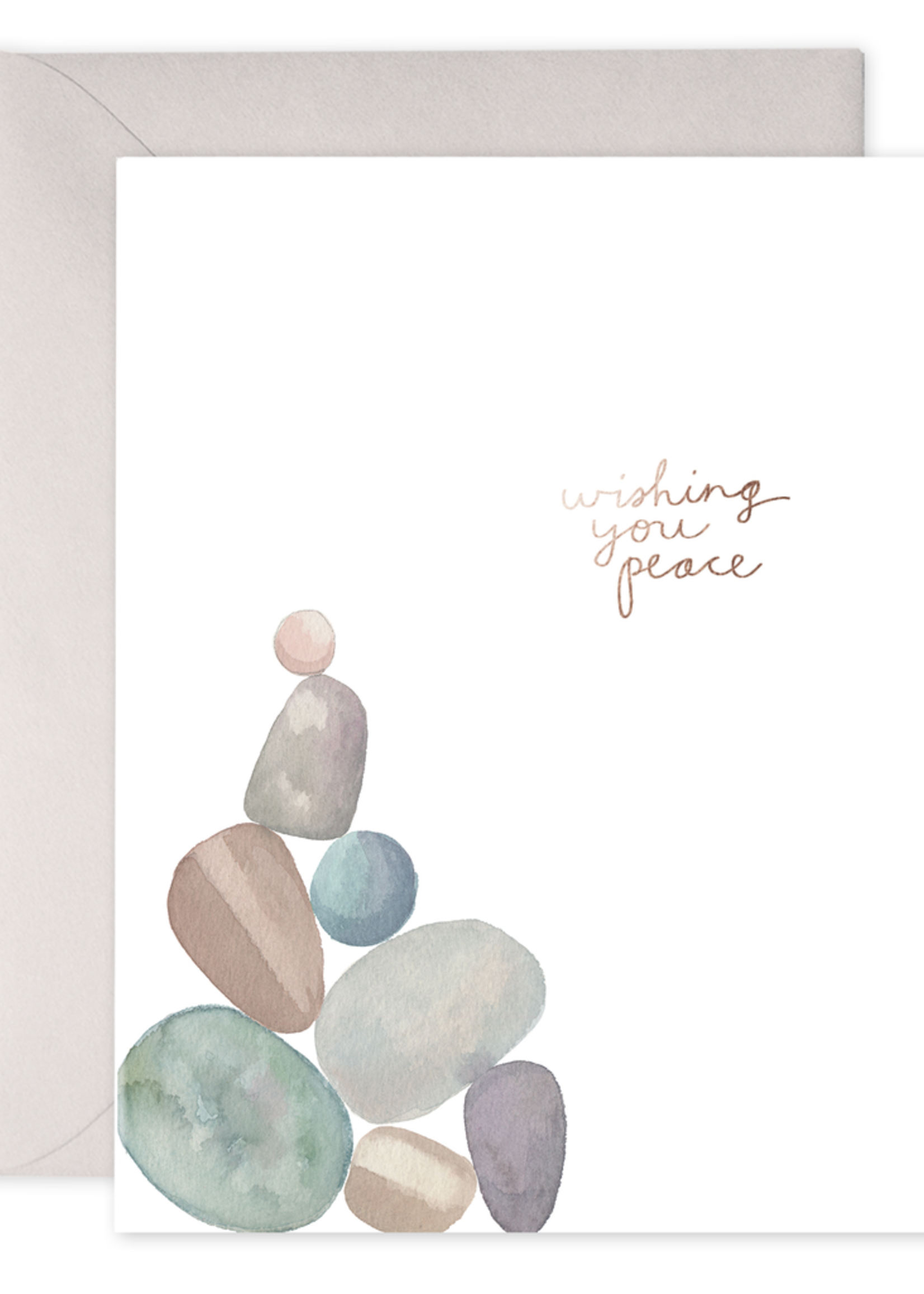 E. Frances Paper Sympathy Card - Peace Rocks