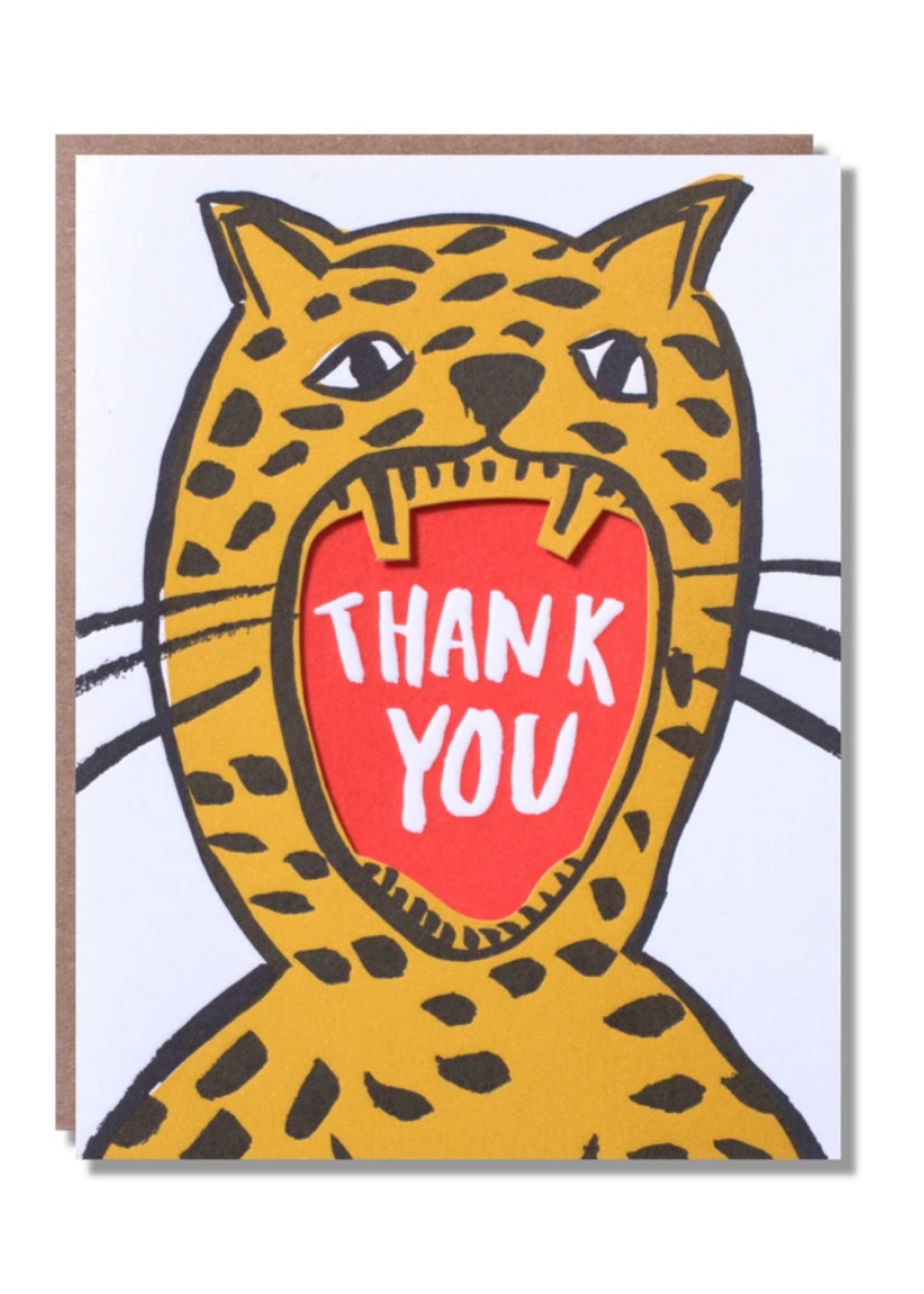 Egg Press Roar Thank You Card
