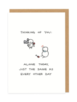 Ohh Deer Ohh Deer - Alone Today Humorous Card