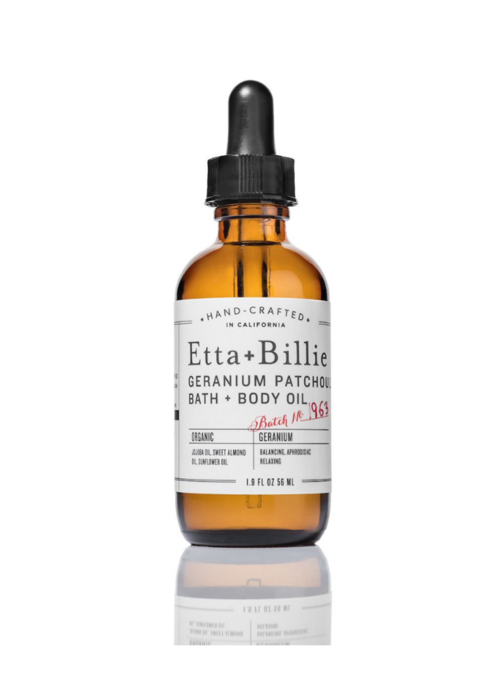 Etta+Billie Etta + Billie Geranium Patchouli  Bath & Body Oil