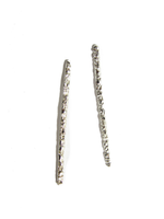 Sharon Z Jewelry Sharon Z Jewelry -  Sterling Silver Extra Long Meteorite Bar Studs