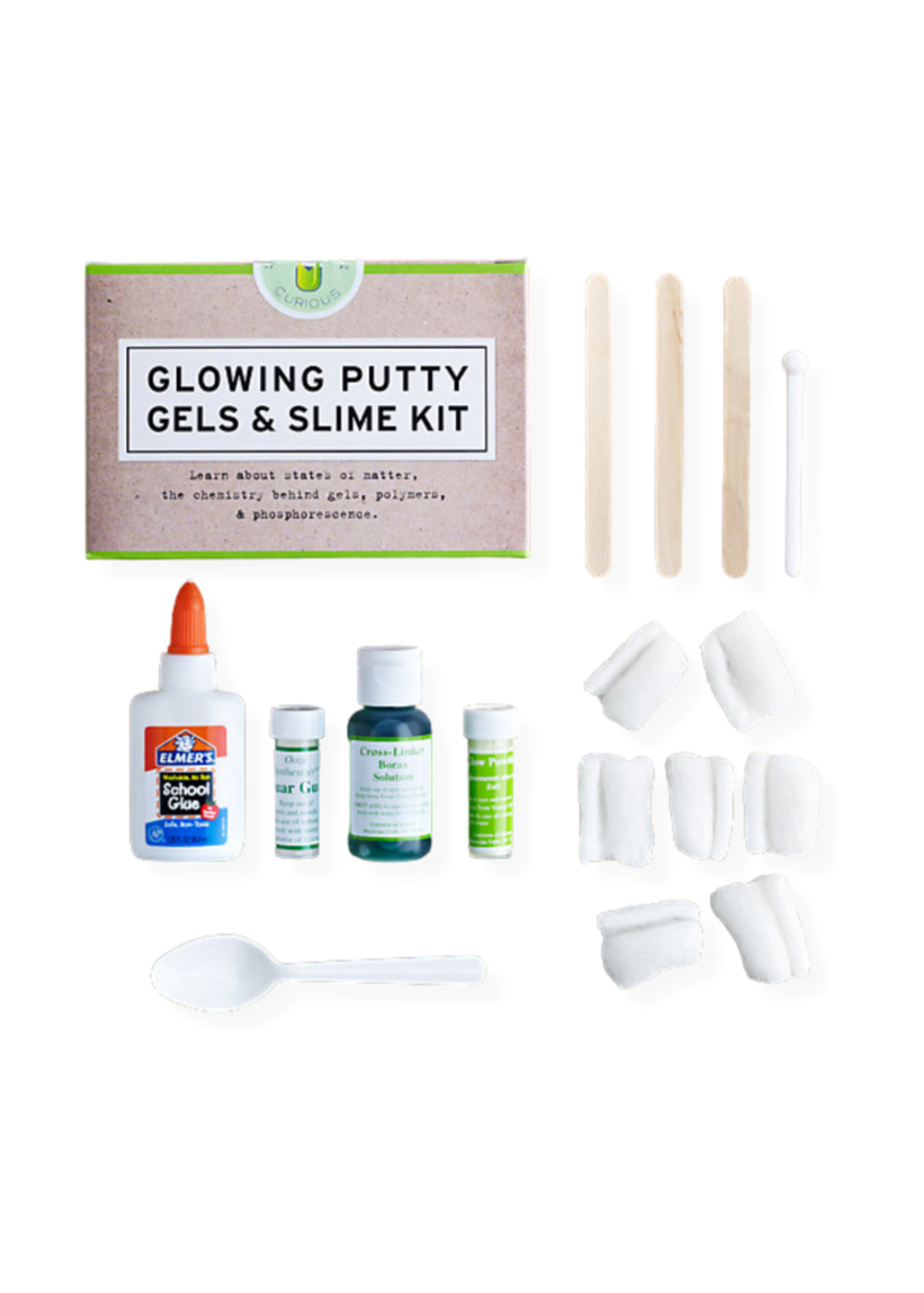 Copernicus Toys Glowing Putty, Gels & Slime Kit