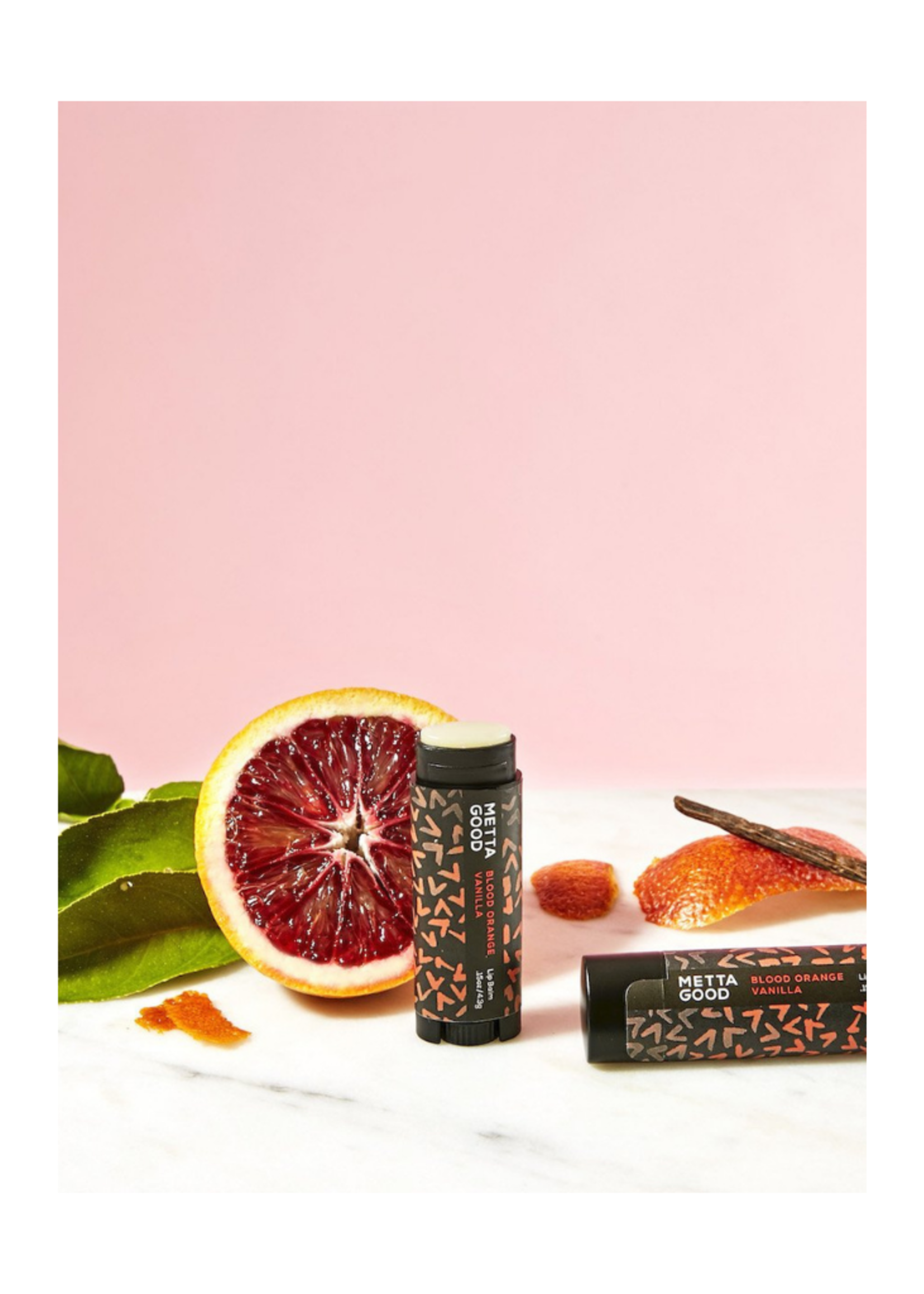 Metta Good Natural Lip Balm - Blood Orange Vanilla