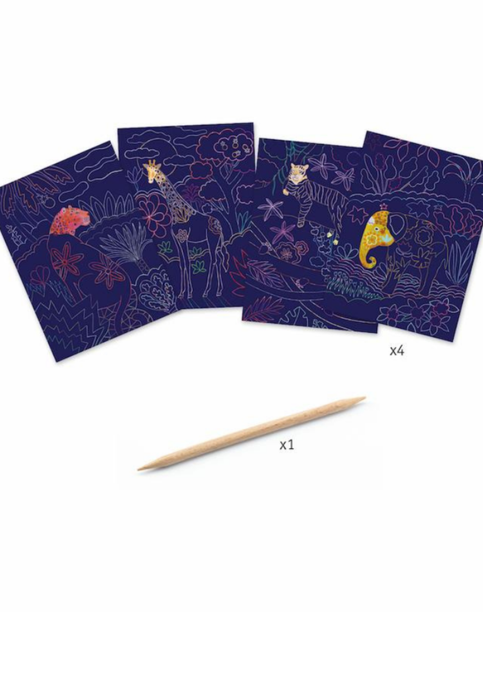Djeco Lush Nature Scratch Cards