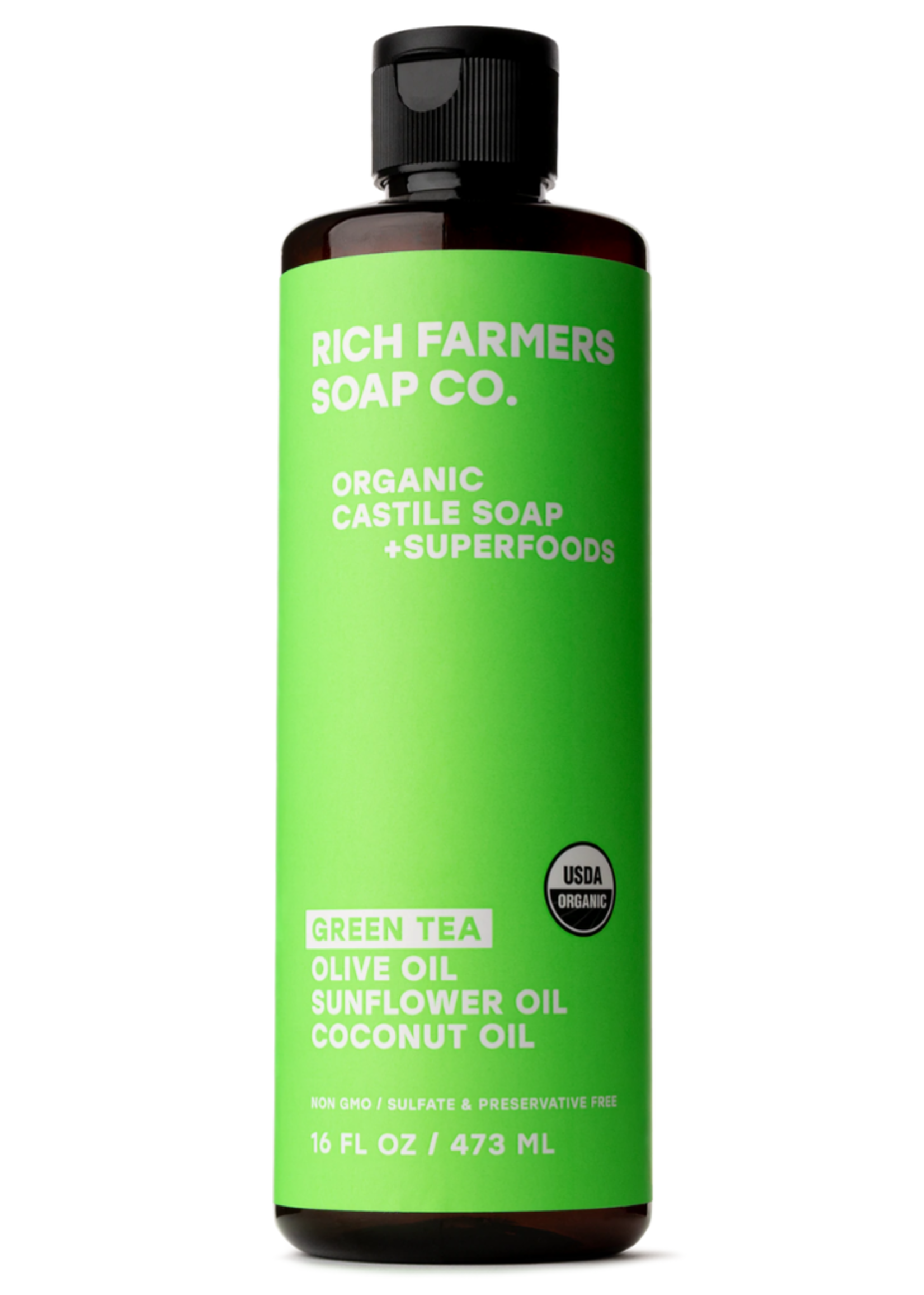 Rich Farmers Soap Co. Rich Farmers Soap Co. Organic Castile Soap - Green Tea