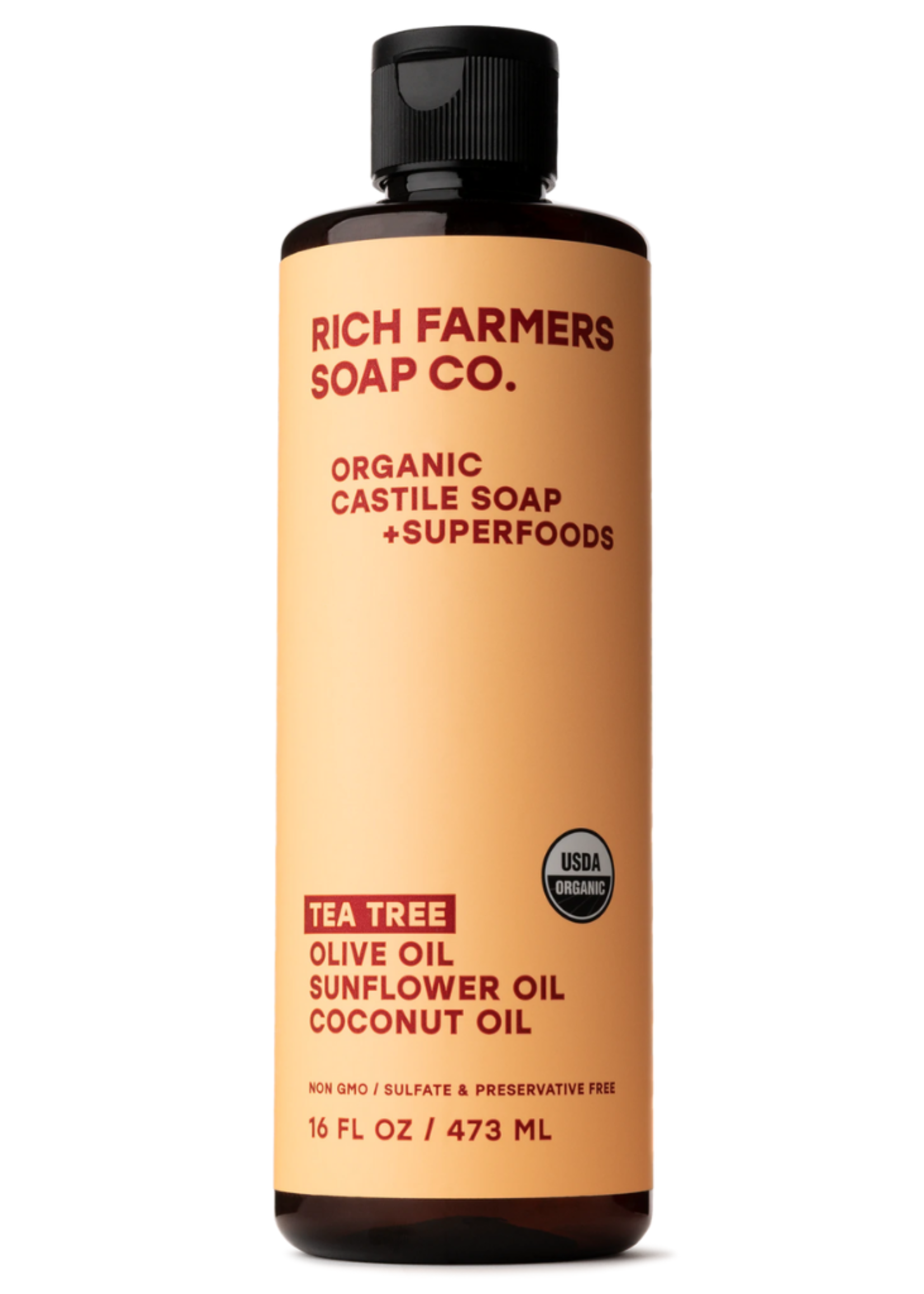 Rich Farmers Soap Co. Rich Farmers Soap Co. Organic Castile Soap - Tea Tree