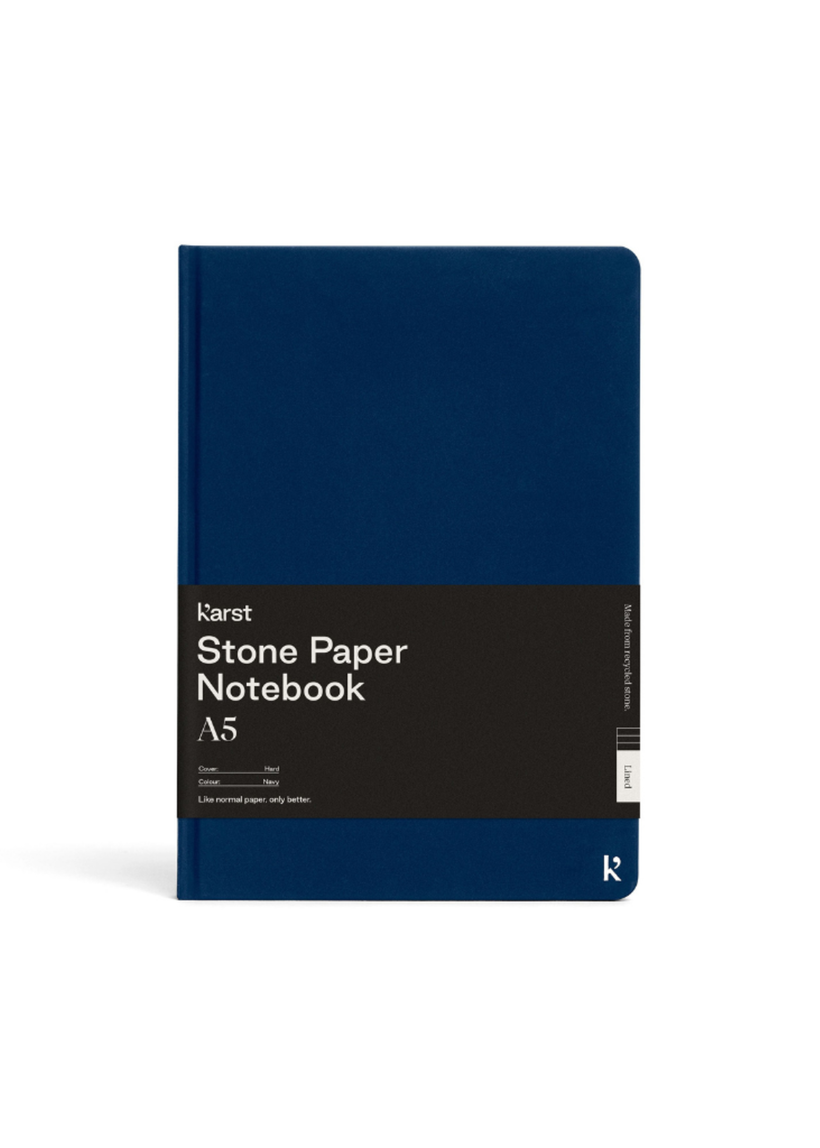 Karst A5 Hardcover Notebook - Navy (Dot)