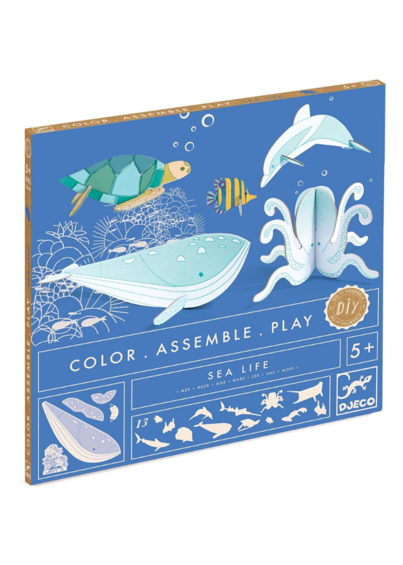 Djeco DIY Sea Life Color & Play