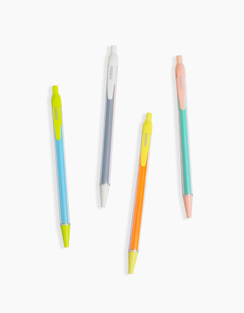 Poketo Colorblock Mechanical Pencil Set of 4 - Perch